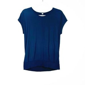 Lululemon Navy Blue If You’re Lucky Athletic Shirt Size 6